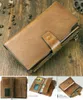 Wallets Vintage Fashion Leather Wallet Men Purse Leathe Male Clutch Long Money Bag Holder