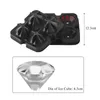 Creative Silicone Ice Cube Maker Diamond Shape Mold Buckets Tray 3D Wine Cocktail Party Bar Accessories Black Color