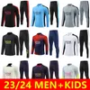 Men Kids 2023 2024 Football Tracksuit MBAPPE Pre Match Jacket Strike Drill 23/24 PARIS O.DEMBELE LEE KANG IN Soccer Training suit Long sleeve Jogging Futbol chandal