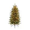 Julekorationer 4 12 ft Prelit Fraser Fir Pencil Artificial Tree 150 UL Listade Clear Lights Ornament Home Decor 231113