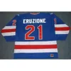 SJ Jim Craig K1 1980 Takım ABD Hokey Jersey Jack O'Callahan Mike Eruzione Miracle Awawy Mavi Boyut S-5XL