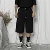 Erkek pantolon yaz basit rahat capris japon büyük boyutlu trend çok yönlü gevşek düz tulum