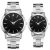 Montres pour femmes Mode de luxe Diamant Couple Montres-bracelets en acier inoxydable Bracelet en maille d'argent Femme Montre à quartz Lumineux Femmes Top 231114