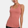 Aktiva skjortor Kvinnor Plus Size Sports Vest Breattable Yoga Crop Top Elastic Tight-passande Jersey Back Wear for Women Gym