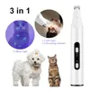 Clippers de helicóptero de cachorro 3 em 1 aparador de animais sem fio LED LED CLIPER PAW MACHINE DE MACHINE DE CAT CAT Puppy Quiet UV Moss 230414