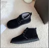 Nya Australien Tasman stövlar mocka Shearling Platform tofflor Skor Winter Sheepskin Snow Boot Designer Fur Slides Classic Ultra Mini Womens Ankel Booties h