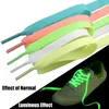 Shoe Parts Accessories 1 Pair Luminous Shoelaces for Kid Sneakers Men Women Sports Shoes Laces Glow In The Dark Night Shoestrings Reflective 230414