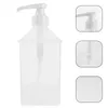 Louça conjuntos de recipientes de viagem líquidos espremer garrafa de frutose vazio loção casa armazenamento branco shampoo dispensador
