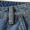 Jeans pour hommes Arrivée 2023 Denim Casual Marque Vêtements Top Fashion Zipper Mid Poches Solide Hommes Ins Tendance Lavage Droit