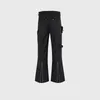 Pantalones para hombres PFNW y otoño de las mujeres Tide Zipper Cargo Chic Darkwear Pocket Funcional Amplio Casual Monos Pantalones 12Z4255