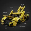 Blocks Super Sport Racing Car Scale 1 10 Model RC Building Bricks Puzzle Puzzle urodzinowe dla chłopca 231114