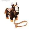 Electric/RC Animals 1pc Electric Walking Plush Toy Stuffed Animal Toy Electronic Music Toy for Children Christmas Gifts 35cm Xmas Q231114