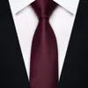 Bow Ties YourTies 6 CM Slim Men's Business Burgundy Solid Necktie Handkerchief Wedding Satin Silk Tie For Man Party Corbatas Para Hombre