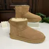 Australie Tasman Hausschuhe Australien Tasman Chesut Pelz Slides Schaffell Shearling Tazz Neue Mules Damen Herren Ultra Mini Plateaustiefel Slip-on-Schuhe Obermaterial aus Wildleder