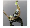 Naszyjniki wiszące urocze piękny naszyjnik panda dla kobiet prosty elegancki miedziany szkliwo Wyleczone zwierzęce chińskie akcesoria biżuterii