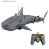 Electric/RC Animals HD Camera RC Shark With Remote Control Animals Bath Tub Pool Electrics For Kids Boys Children Cool Stuff Sharks Submarine Q231114