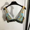 23ss damskie stroje kąpielowe dwuczęściowe designerskie bikini nowe bikini dwuczęściowy strój kąpielowy w stylu vintage dopasowane kolory kwiatowy nadruk bielizna figi zestawy odzież damska a1