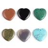 Pendant Necklaces 2023 Natural Agates Stone Heart Shape Charms For Women Men Making DIY Jewerly Necklace Accessories 40x40x8mm