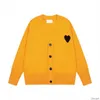 Unisex Designer AM I Paris Sweater Amiparis Cardigan Sweat France Fashion Jumper Love A-line małe czerwone serce koeur bluza s-xl amis i87k