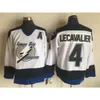 SJ Vintage Tampa Bay 26 Martin St. 4 Vincent Lecavalier Lighing Hockey Jerseys Mens Black White Ed Jersey M-XXXL