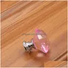 Handles Pulls Fashion K9 Crystal Glass Diamond Furniture Hardware Der Wardrobe Kitchen Cabinets Cupboard Door Pl Knobs Wholesale Z Dh2Vf