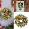 Flores decorativas Frostilhas de outono abóboras artificiais Ação