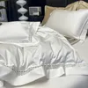 Set di biancheria da letto in puro cotone egiziano bianco perla bianco set di disegni da ricamo ritagliati copripiumino lenzuolo con angoli in lino federe tessili per la casa