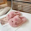 Pantofole per ragazze Principessa Pantofole in pelliccia Peluche Calde Scarpe per bambini Comfort per l'esterno Pantofole invernali per bambini Fondo morbido Scarpe antiscivolo per la casa L231114