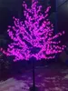 Décorations de Noël LED artificielle fleur de cerisier arbre lumière de Noël ampoules LED 2M hauteur 110/220VAC imperméable à la pluie utilisation extérieure lampe d'arbre de cour LT635