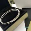 Timbre Bracelet Bracelets Femmes Designer Lettre Bracelet 925 Argent Plaqué Cuivre Amoureux De Mariage