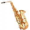 كوكب المشتري JAS 500Q جديد EB Alto Saxophone النحاس النحاس الذهب المطلي بالذهب الذهبي مفتاح E-Flat Music Instruments Sax Free