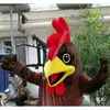 Christmas Brown Chicken Mascot Costume Cartoon thème du personnage Carnaval Unisexe Taille Halloween Birthday Party Fancy Outdoor Ten et hommes femmes