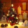 クリスマスの装飾20cmミニクリスマスツリーフェスティバルデスクトップデスクトップ装飾小さな木ギフトフェスティバルパーティー用品231113