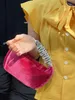 2023 new Tiktok Kwai live broadcast of the same silk satin with diamond rhinestone bag handbag 231114