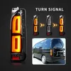 Car Tuning Taillight For Toyota HIACE 20 05-20 20 LED Taillights Brake Reverse Dynamic Turn Signal Lights Upgrade