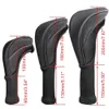 Other Golf Products 3Pcs/set Portable Golf Club Head Covers Golf Wood Club Cover Driver 1 3 5 Fairway Woods Headcovers Long Neck Golfing Accessories 231114