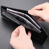 Wallets Stylish Embossed Men's Leather Bifold Wallet Large Capacity Simple Style Card Holder For Storaging