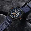 Zegarek na ręce Lige Top Luksusowy oryginalny sportowy zegarek na nadgarstek dla mężczyzn kwarcowy wodoodporny podwójny wyświetlacz zegarki wojskowe Relogio Masculino 231114