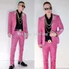 Abiti da uomo Blazer Taglie forti S-4XL Versione coreana Abiti da uomo rosa Set Cantante maschile Pantaloni blazer skinny scintillanti Costume Performance Abiti da festa 231114