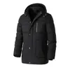 남자 S 다운 파카 겨울 겨울 캐주얼 긴 바람 방풍 따뜻한 칼라 재킷 코트 수컷 패션 후드 야외 면화 231114