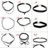 Chokers moda gotycka podwójna szyja garnitur koronkowy choker koreański nić biżuteria mała prezent na wysłanie dziewcząt upuszczenie dostarczenia dhgarden dhr73