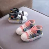 Autunno Nuovo Gancio Tela per Bambini Moda Sneakers Scozzesi Ragazzi Scarpe Casual Ragazze Calzature da Esterno Antiscivolo Scarpe per Bambini