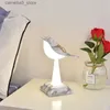 Luzes da noite Modern Magpie pássaro Candeeiro de mesa criativo luz noturna toque de carregamento atmosfera luz carro aromaterapia luz decorativa Home Decor Q231114