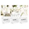 Decoração de festa Clear acrílico sinalizador de sinais de placas números de mesa de base para suporte de casamento de goleta eventos de eventos de café