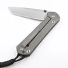 Tanto Tool Sebenza 21/25 couteau de Camping pliant en titane lame D2/S35VN extérieur Reeve EDC survie chasse Chris Stdnw