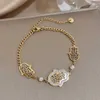 Kralen Flashbuy Rvs Vintage Hand van Fatima Turkse Bedelarmband voor Vrouwen Verklaring Goud Kleur Armbanden Mode-sieradenL231114