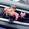 Car Air Freshener Lovely Couple Car Air Vent Freshener Essential Oil Perfume Clip Scent Aromas Diffuser Decor Fragrance Auto Interior Accessories 231113