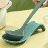 Juegos de vajilla Soporte de cuchara de silicona multiusos Decoración de mesa de cena Utensilio Resto Gel de sílice Scoop Rack Suministros de cocina