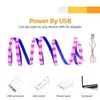 Grow Lights USB -растение светодиодная лампа Phyto растут световой световой световой световой светодиод, светодиод, светодиодные для помещений для саженцев, цветут 0,5 м 1 м 3 м 3 м. P230413