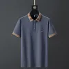 Polos da uomo Summer Short Short Short Polo Brand Brank Cotton Business Casual Soild Tops Black Black Clothing 230414